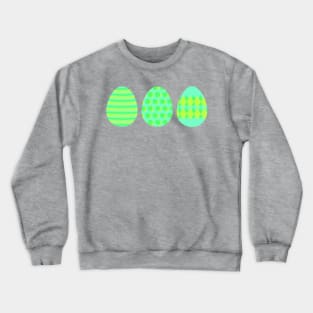 Eggspert Easter Eggs - Decorated Eggs in Green Crewneck Sweatshirt